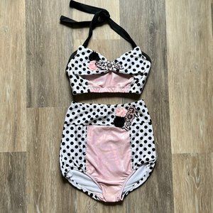 Custom Jazz Dance Costume-Vintage Bathing Suit Inspired